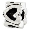 Reflection Beads Sterling Silver Kids Hearts Bead