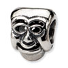 Reflection Beads Sterling Silver Comedy Mask Bead