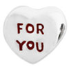 Reflection Beads Sterling Silver Kids For You Enameled Heart Bead
