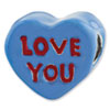 Reflection Beads Sterling Silver Kids Love You Enameled Heart Bead