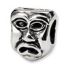 Reflection Beads Sterling Silver Tragedy Mask Bead