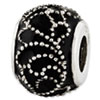 Reflection Beads Sterling Silver Enameled Bali Bead