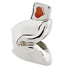 Reflection Beads Sterling Silver Fortune Cookie Enamel Bead