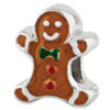 Reflection Beads Sterling Silver Enameled Gingerbread Man Bead