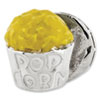 Reflection Beads Sterling Silver Enameled Popcorn and Movie Reel Bead