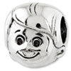 Reflection Beads Sterling Silver Little Boy's Head Bead