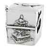 Reflection Beads Sterling Silver Chinese Take Out Box Bead