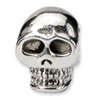 Reflection Beads Sterling Silver Skull Bead