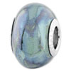 Reflection Beads Sterling Silver Blue-Grey Ceramic Bead