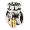 Reflection Beads Sterling Silver & 14k Money Bag Bead