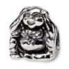 Reflection Beads Sterling Silver Hear No Evil Buddha Bead