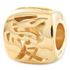 Reflection Beads Sterling Silver and Gold-plated Chinese Love Bead