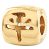 Reflection Beads Sterling Silver and Gold-plated Chinese Peace Bead
