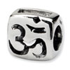 Reflection Beads Sterling Silver Om Symbol Bead