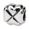 Reflection Beads Sterling Silver Clover Bead