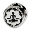Reflection Beads Sterling Silver Yoga Lotus Bead