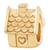 Reflection Beads Sterling Silver and Gold-plated House Bead
