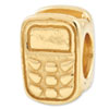 Reflection Beads Sterling Silver and Gold-plated Cell Phone Bead