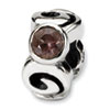 Reflection Beads Sterling Silver Multicolor CZ Bead