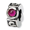 Reflection Beads Sterling Silver Garnet Bead