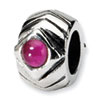 Reflection Beads Sterling Silver Garnet Bead