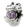 Reflection Beads Sterling Silver Pink CZ Bead
