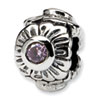 Reflection Beads Sterling Silver Pink CZ Bead