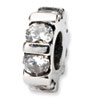 Reflection Beads Sterling Silver CZ Bead