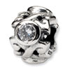 Reflection Beads Sterling Silver CZ Bead