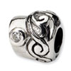 Reflection Beads Sterling Silver CZ Bead