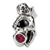 Reflection Beads Sterling Silver July CZ Birthstone Angel Bead