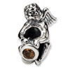 Reflection Beads Sterling Silver November CZ Birthstone Angel Bead