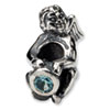 Reflection Beads Sterling Silver December CZ Birthstone Angel Bead
