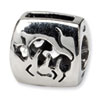 Reflection Beads Sterling Silver Taurus Zodiac Antiqued Bead
