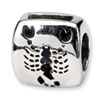Reflection Beads Sterling Silver Scorpio Zodiac Antiqued Bead