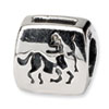 Reflection Beads Sterling Silver Sagittarius Zodiac Antiqued Bead