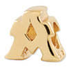 Reflection Beads Sterling Silver and Gold-plated Letter A Bead