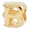 Reflection Beads Sterling Silver and Gold-plated Letter B Bead