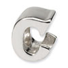 Reflection Beads Sterling Silver Letter C Bead