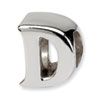 Reflection Beads Sterling Silver Letter D Bead