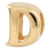 Reflection Beads Sterling Silver and Gold-plated Letter D Bead
