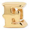 Reflection Beads Sterling Silver and Gold-plated Letter E Bead