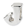 Reflection Beads Sterling Silver Letter J Bead