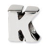 Reflection Beads Sterling Silver Letter K Bead