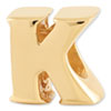 Reflection Beads Sterling Silver and Gold-plated Letter K Bead