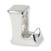 Reflection Beads Sterling Silver Letter L Bead
