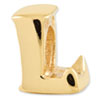Reflection Beads Sterling Silver and Gold-plated Letter L Bead