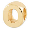Reflection Beads Sterling Silver and Gold-plated Letter O Bead