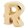Reflection Beads Sterling Silver and Gold-plated Letter R Bead