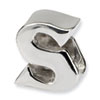Reflection Beads Sterling Silver Letter S Bead